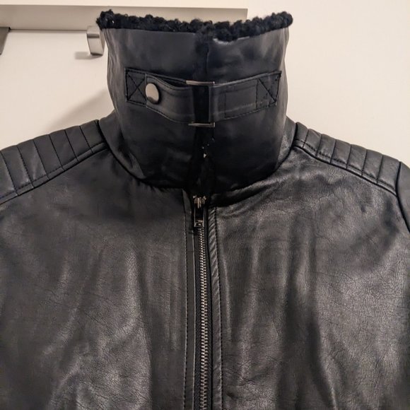 Vegan Leather Moto Jacket - Picture 3 of 4